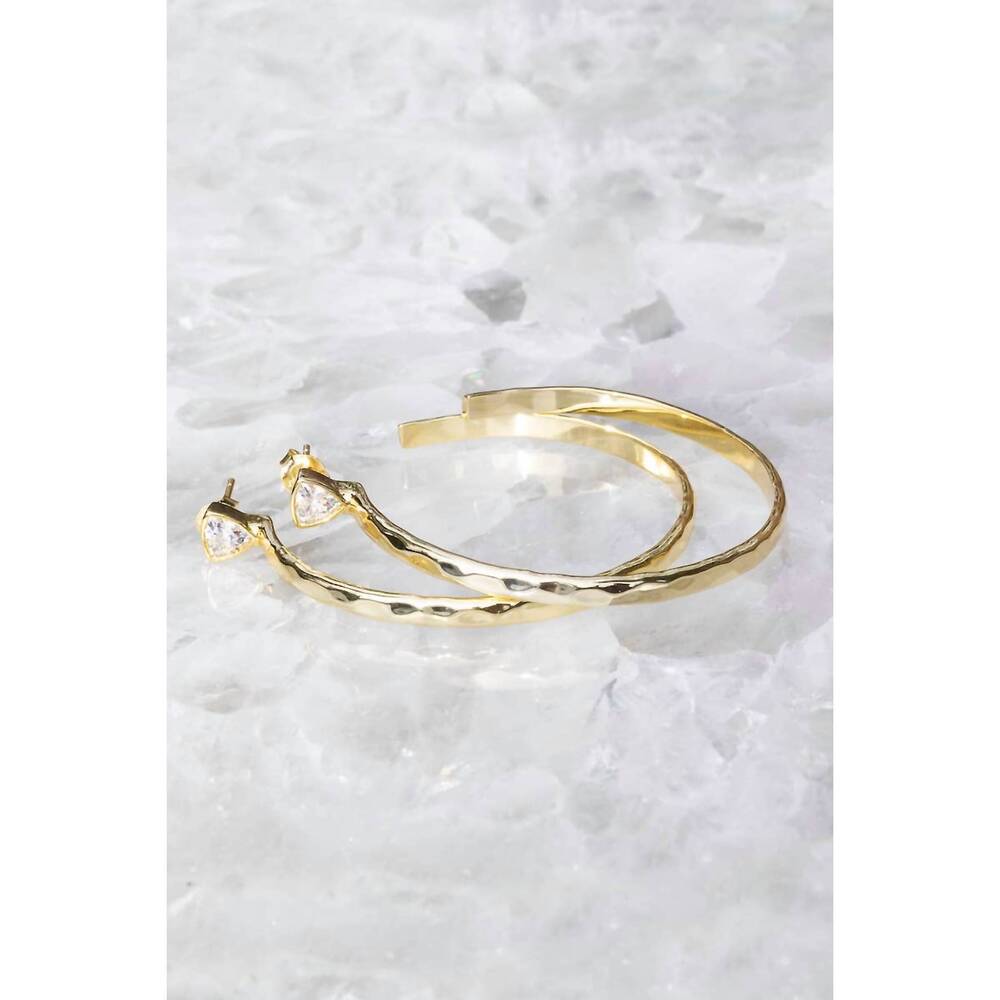 NEW NATIVE GEM women's the hero hoops in gold